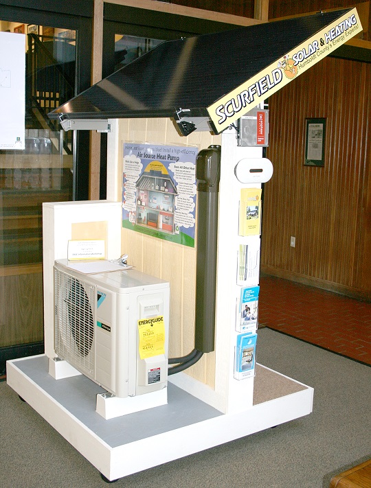 Air-source heat pump on display &                                                                         FREE, NO OBLIGATION Informational Workshop